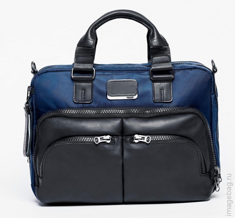 Сумка деловая синяя ALPHA Y01 blue