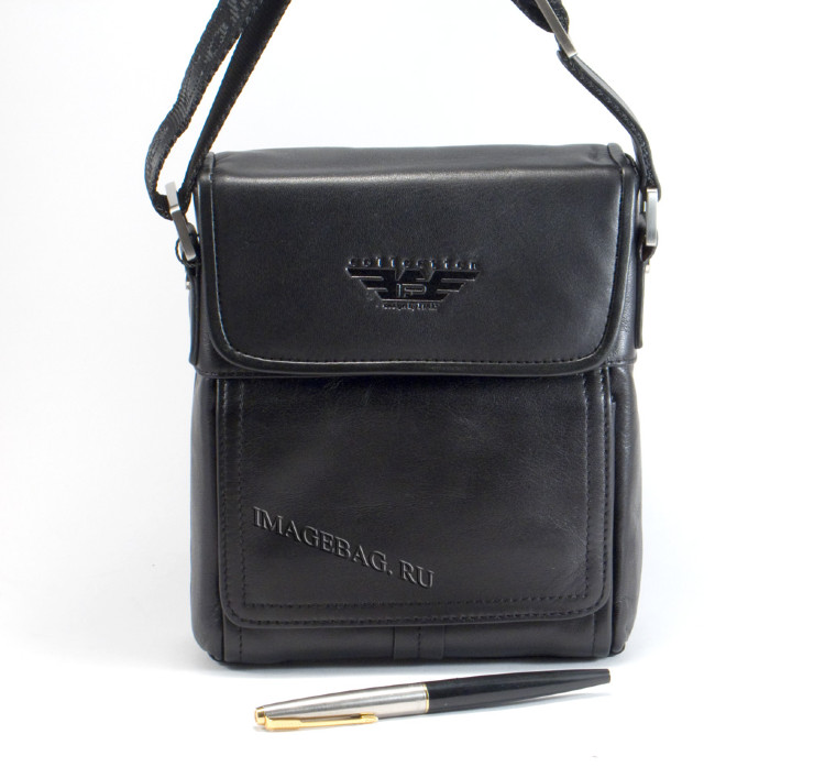 Черная мужская сумка-планшет IP Collection 3129-6