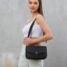 Женская кожаная сумка Paul Rayner black 6333