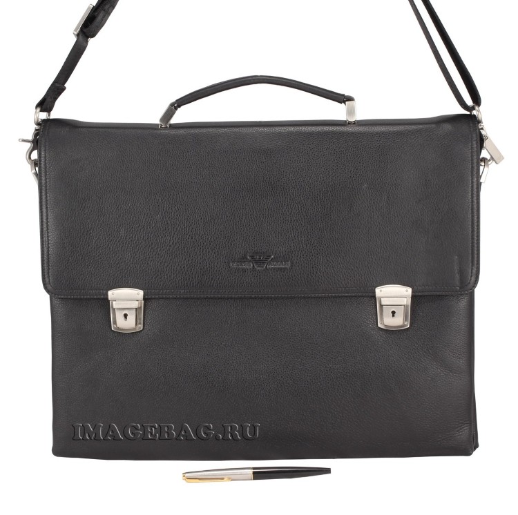 Элегантный мужской кожаный портфель Giorgio Armani 5000-1.3