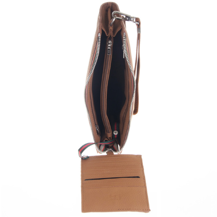 Мужской клатч кожаный коричневый GALIB M-031