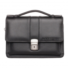Барсетка мужская из натуральной кожи Alford Black