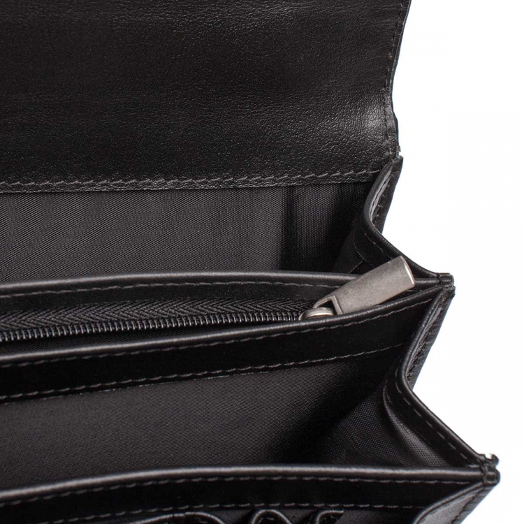 Барсетка мужская из натуральной кожи Alford Black