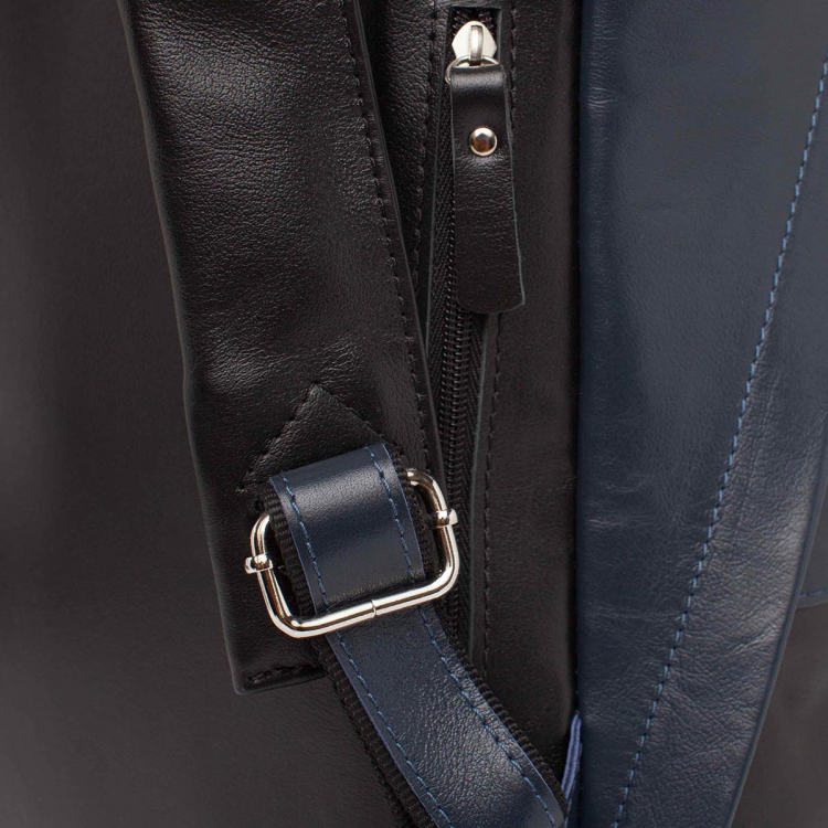 Кожаный рюкзак Adams Dark Blue/Black