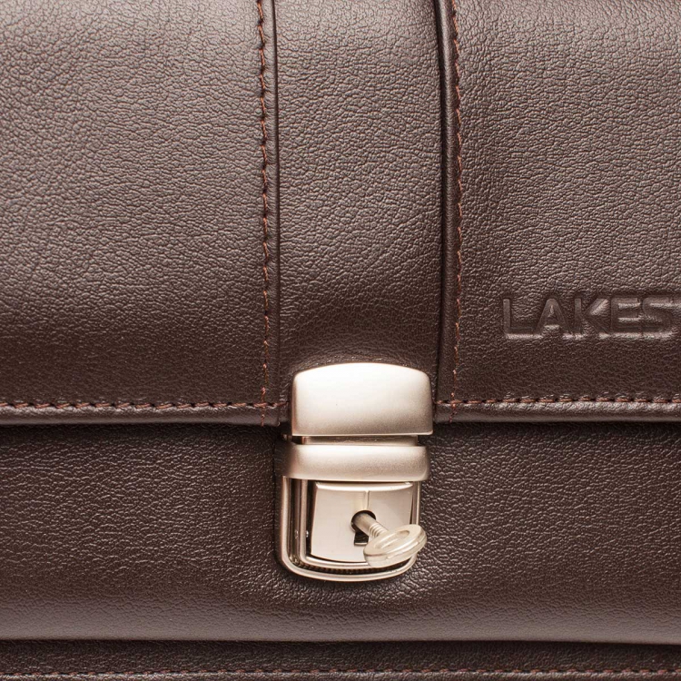 Барсетка мужская коричневая Alford Brown