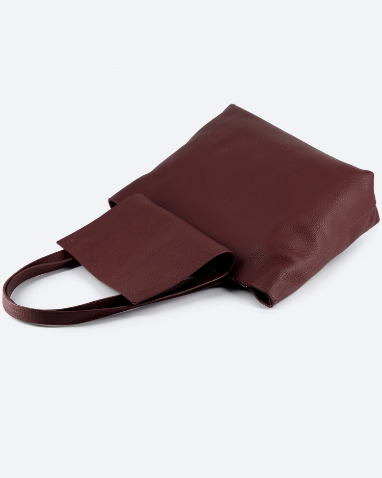 Сумка женская шоппер Paul Rayner burgundy 3188