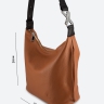 Сумка женская хобо Paul Rayner brown 1500