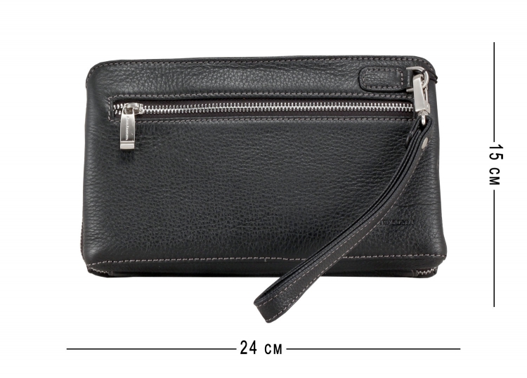 Мужской клатч на молнии кожаный Anre Aragosta_4147