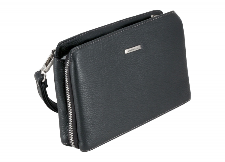 Мужской клатч на молнии кожаный Anre Aragosta_4144