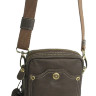 Коричневая сумка на пояс мужская IP Collection 80110-6-81
