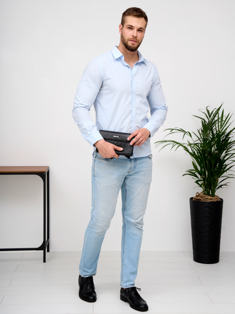 Элегантный мужской клатч из кожи под рептилию Paul Rayner 0351505-1