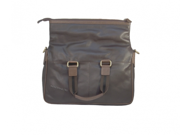 Мужской портфель коричневый IP Collection F 1947-5-53.2