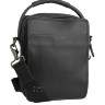 Кожаная мужская сумка с короткой ручкой IP Collection 8008-5 black-1