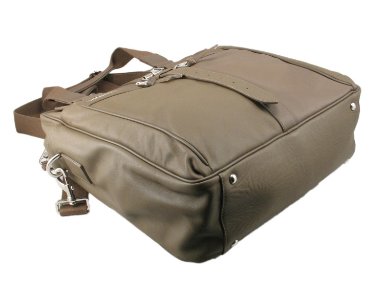 Дорожная кожаная сумка Mullbery 5122 khaki