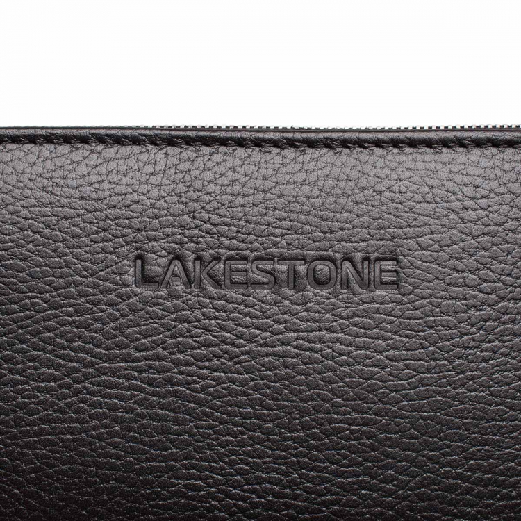 Кожаный мужской бизнес на молнии клатч Arnos Black