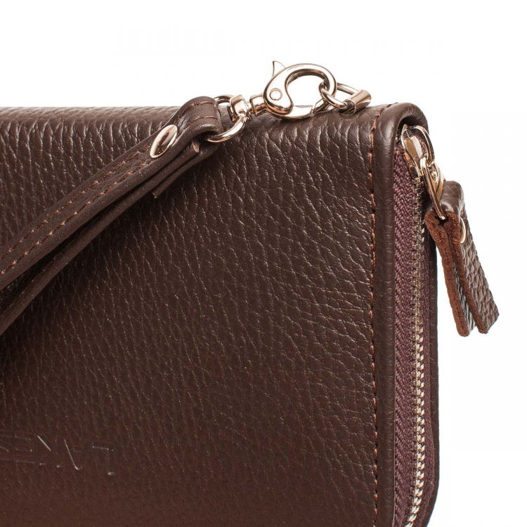 Коричневый мужской клатч на молнии из кожи Arnos Brown 932027/BR