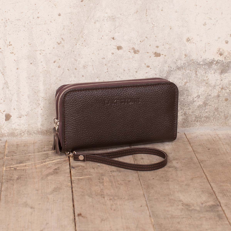 Небольшой кожаный мужской клатч на молнии Bantry Brown