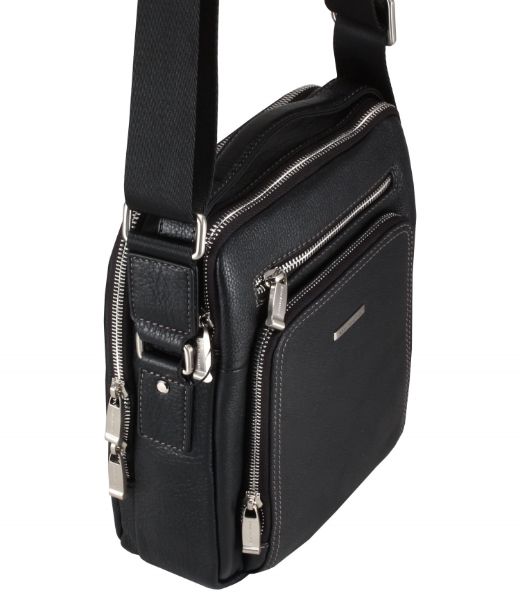  Черная кожаная сумка Anre Aragosta 0140-21 _4367