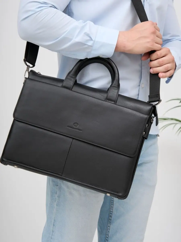 Деловая кожаная сумка Paul Rayner 0777826-1