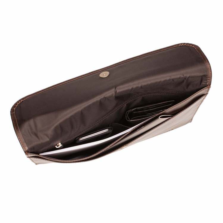 Коричневая кожаная папка Crosby Brown