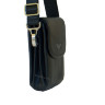 Черная кожаная сумка через плечо IP Collection 3087 black.2