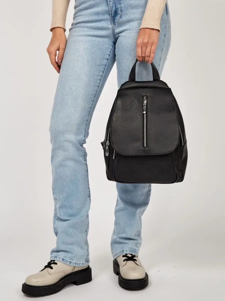 Рюкзак женский кожаный Paul Rayner черный 1031