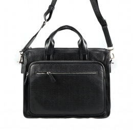 Сумка деловая Jancarlo Baretti натуральная кожа под рептилию 01176