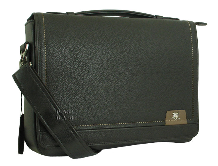 Коричневая деловая сумка-портфель WSTPolo 8104-3