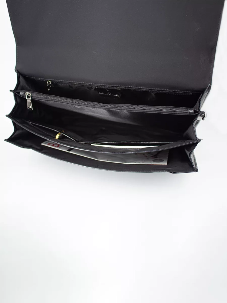 Деловой мужской кожаный портфель для документов и ноутбука с кодовым замком Paul Rayner 1-9504-1