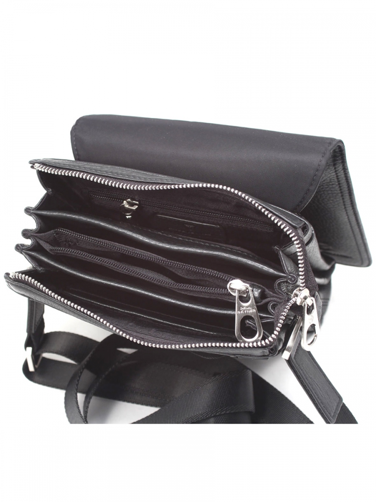 Кожаная cумка-планшет Paul Rayner черная 00312082-007-4