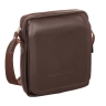 Коричневая маленькая мужская сумка через плечо Parker Brown