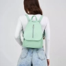 Рюкзак женский кожаный Paul Rayner мятный 1031