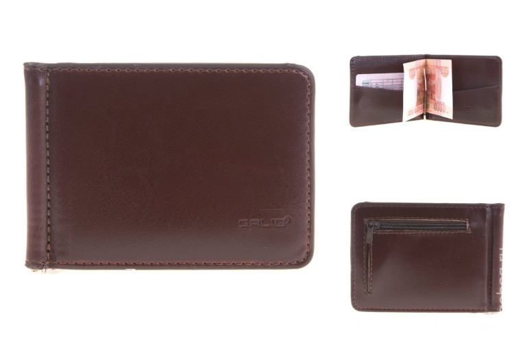 Зажим для денег GALIB M130-Б2B brown