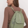 Рюкзак женский кожаный маленький Paul Rayner фисташковый 1031-1