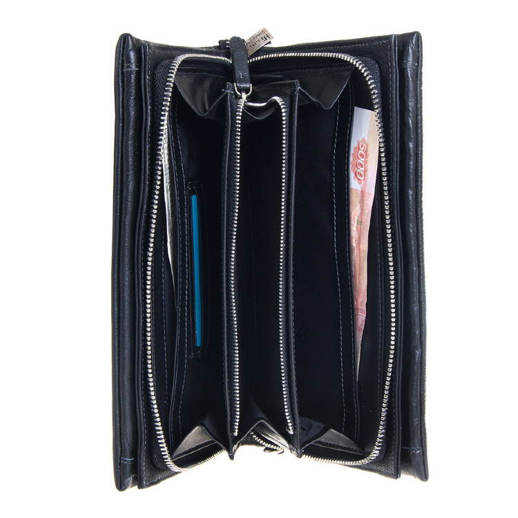 Кожаный двойной мужской клатч Galib 7M164