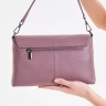 Клатч женский кожаный розовый 8819