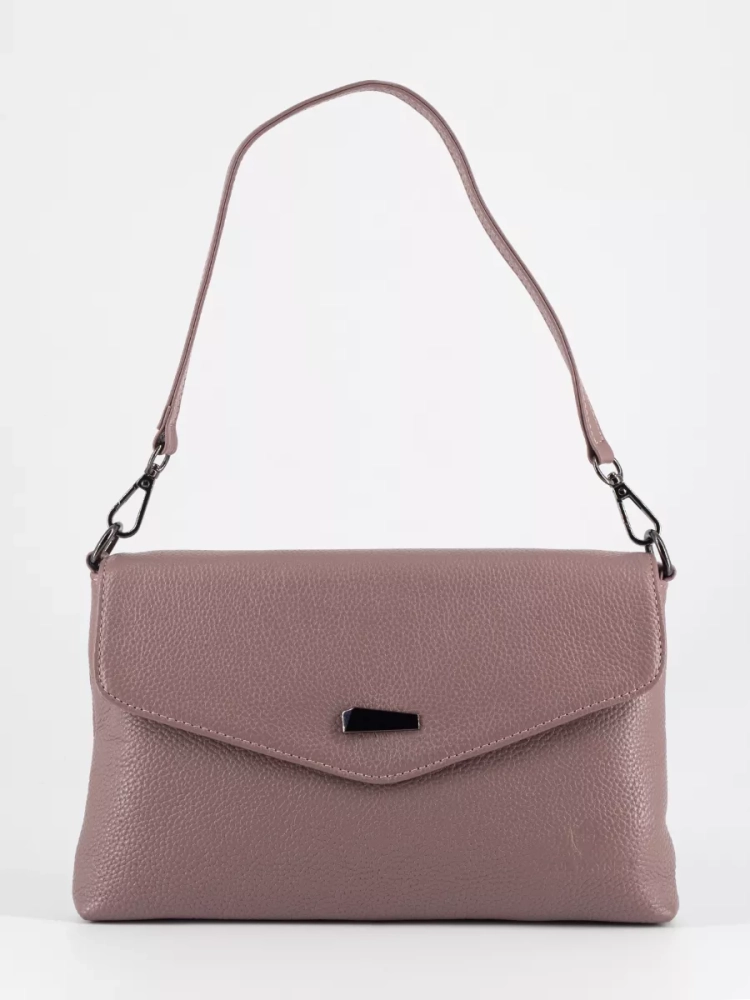 Клатч женский кожаный розовый 8819