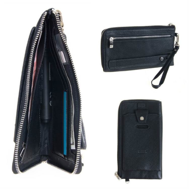 Мужской клатч из кожи на молнии GALIB 7M170